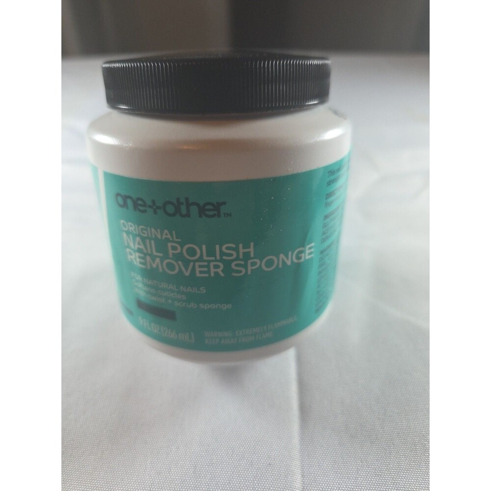 One Other Nail Polish Remover Sponge Softens Cuticles Scrub Sponge 9 oz